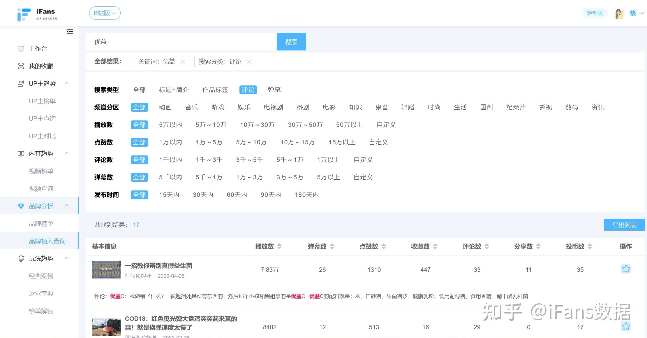 B站短视频数据分析平台，哪一个比较好？
