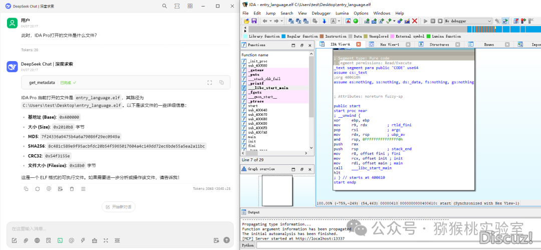 IDA Pro+MCP+DeepSeek顺背小真战:建立AI顺背阐发w13.jpg