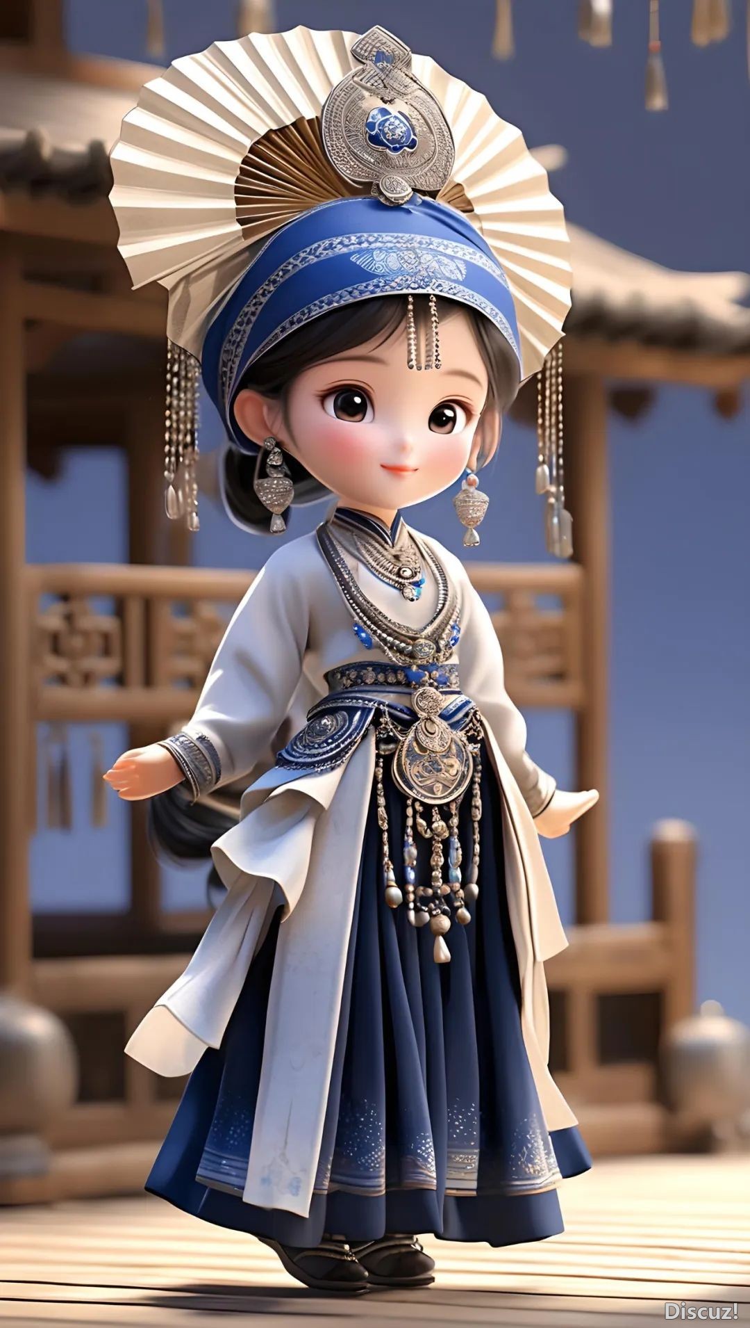 DeepSeek+无界强强联脚!五十六个平易近族奼女3D脚办做学程去啦!w31.jpg