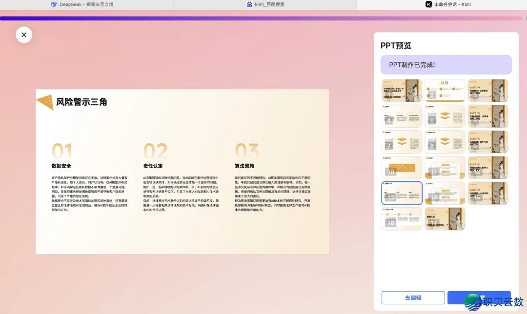 用DeepSeek+AI干PPT、表格、短望频!90%的状师没有明白!(附操纵步调)w13.jpg